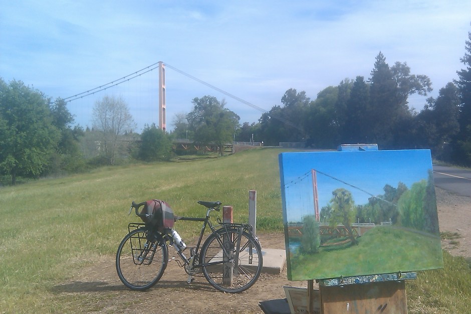 Riding to the bridge