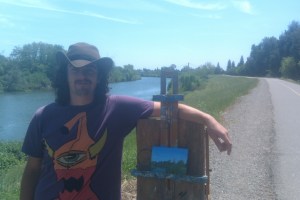 Hanging with the Easel